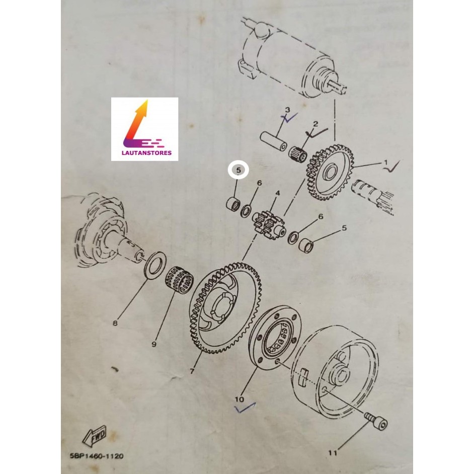 93315-112Y8 Lahar Stater Kopling Scorpio All Series Termurah Langka