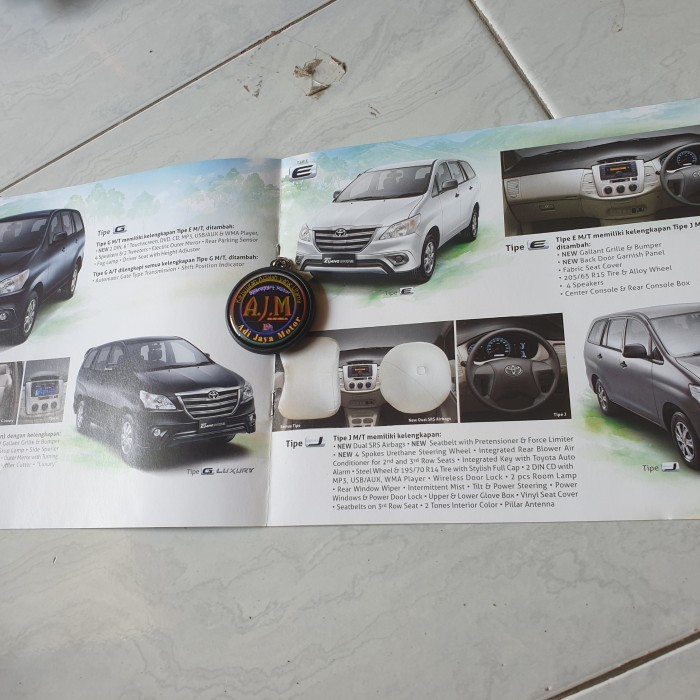 Brosur Poster Toyota New Kijang Innova Original Termurah Langka