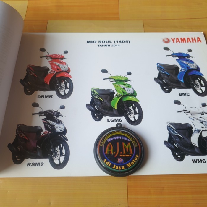 Buku Part Catalog Katalog Copian Yamaha Mio Soul 2011 Termurah Langka