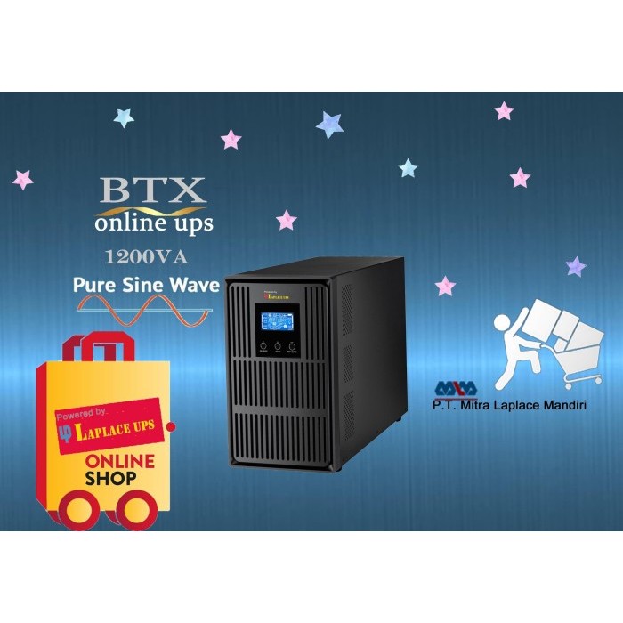 UPS LAPLACE BTX 1200 VA TRUE ONLINE UPS Unit Baru / Segel - Garansi Resmi