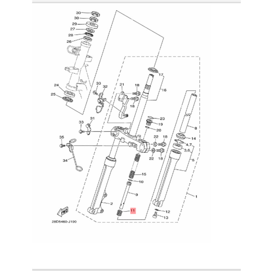 Per Suling Shock Depan Jupiter Z New 115 Robot Z1 Ygp 5D9-F3152-00 Termurah Langka
