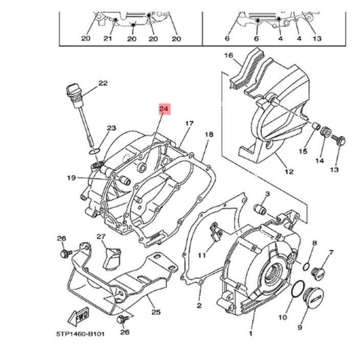 Sil Seal Blok Kopling Dalam Jupiter Z 110 Burhan Ygp 93101-10841 Termurah Langka