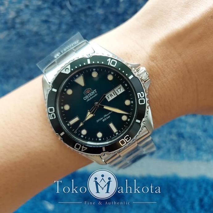 Promo Orient Kamasu Mako 3 Green Ra-Aa0811E / Ra-Aa0811E19B