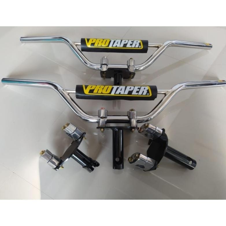 Termurah Paketan Stang Motor Custom Model Trail Dan Dudukan Adaptor Untuk Semua Jenis Motor Honda Ya