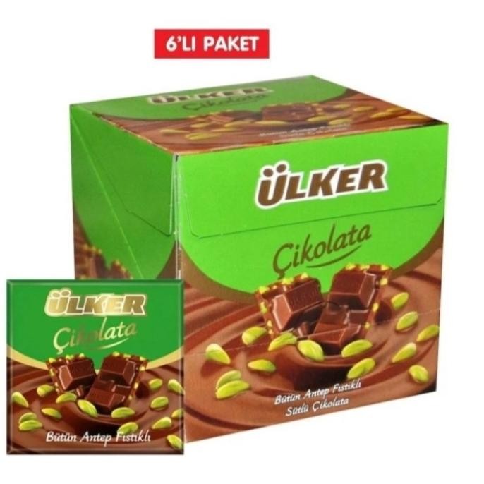 

NEW PRODUK ULKER CHOCOLATE PISTACHIO 100% ORIGINAL FROM TURKEY 60G !!!!!
