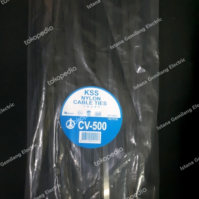 

PROMO! KSS NYLON CABLE TIES CV- 500/ 50CM X 7,6MM hitam