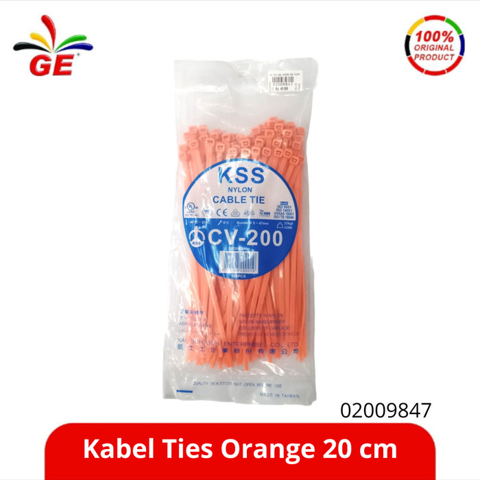 

TERBARU! GE - Kabel Ties Orange 20 cm 02009847