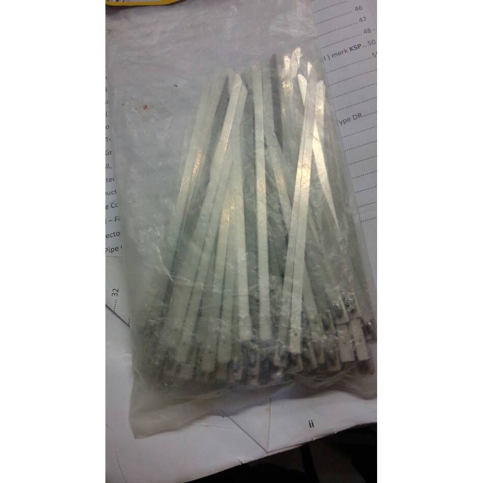 

TERLARIS! kabel ties stainlees steel 4,6x15cm/stainlees kabel ties 4,6mmx15cm