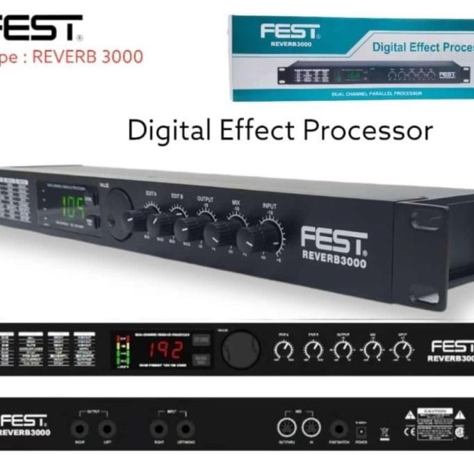 Grosir Efec Vokal Fest Reverb3000 Original Efek Vokal Reverb 3000