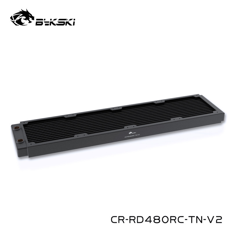 TZT Black Water Cooling 480mm Copper Radiator,About 30mm Thickness ,Better For 12cm ,25mm Thick Fan,