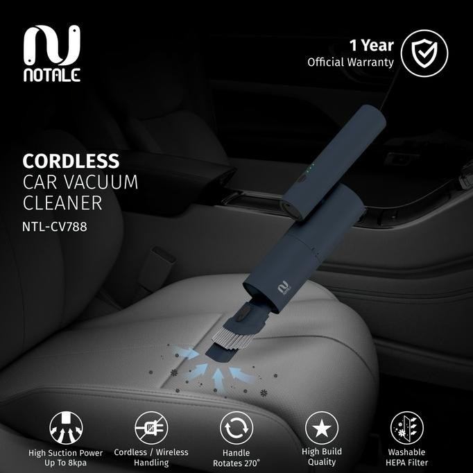 Notale Vacuum Cleaner Portable Car Penyedot Debu Cordless