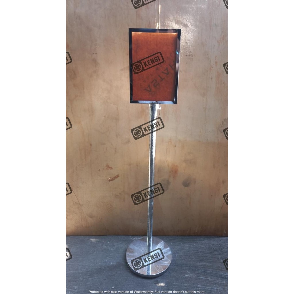 

Promo Sign Stand Stainless Signage Standing Sign Frame display A4 Stainless COD