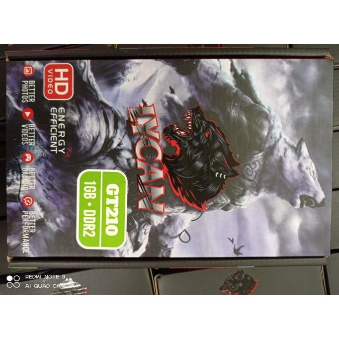 BARU LYCAN GT210 VGA NVIDIA GT 210 1GB DDR2 GARANSI 1TH