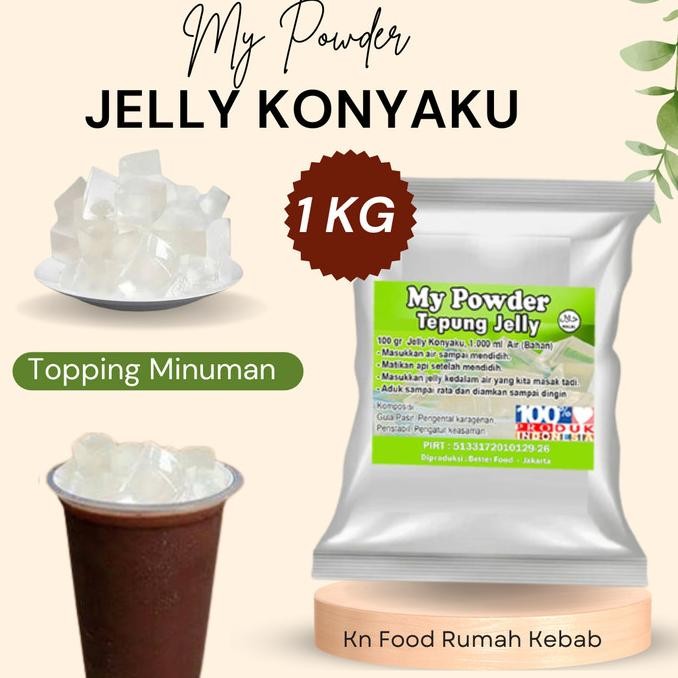 

TERBARU PROMO BUBUK POWDER JELLY KONYAKU 1000 GRAM !!!!!