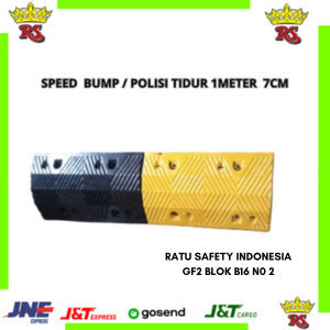 Speed Bump Polisi Tidur Karet 1 Meter Tinggi 7 Cm