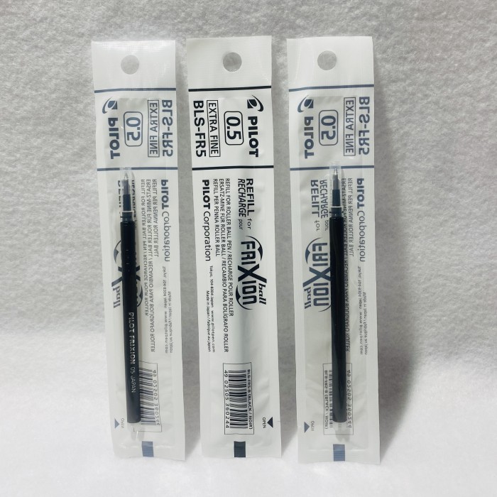 

REFILL PULPEN PILOT FRIXION BLS-FR5 0.5 MM HITAM / 1 BOX ISI 12 PCS