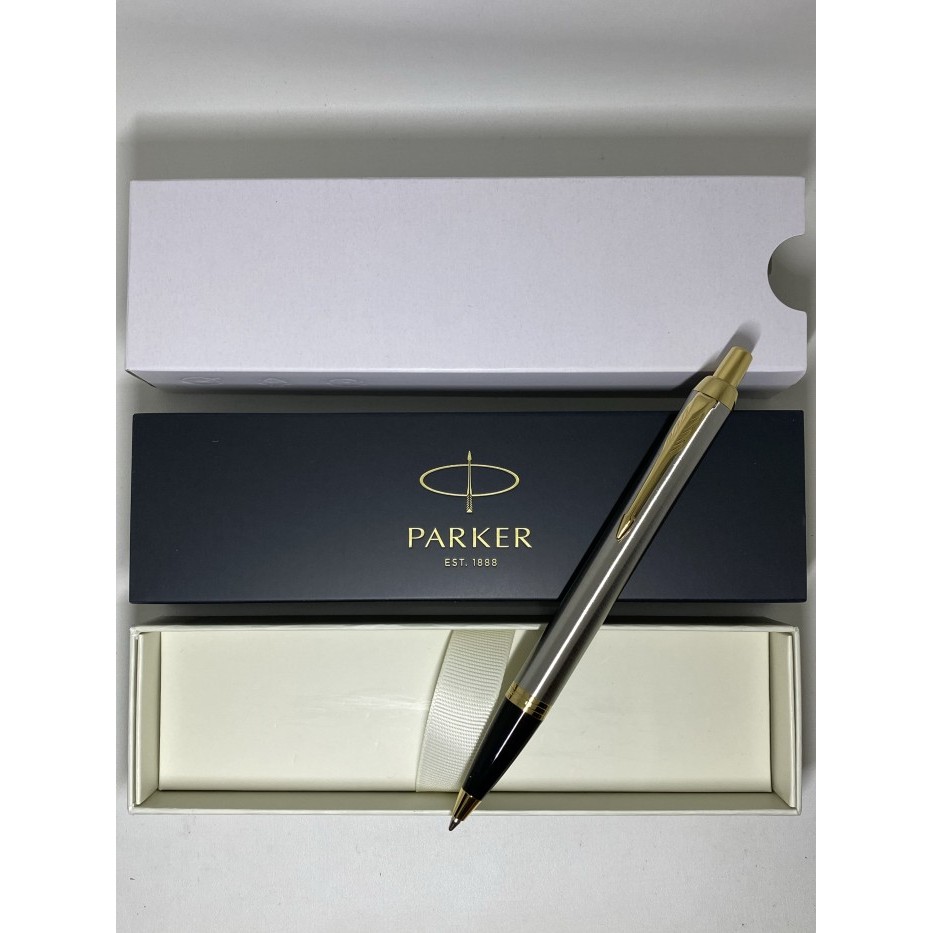 

PULPEN PARKER NEW IM BRUSHED METAL ORIGINAL BP GT ( KLIP EMAS )