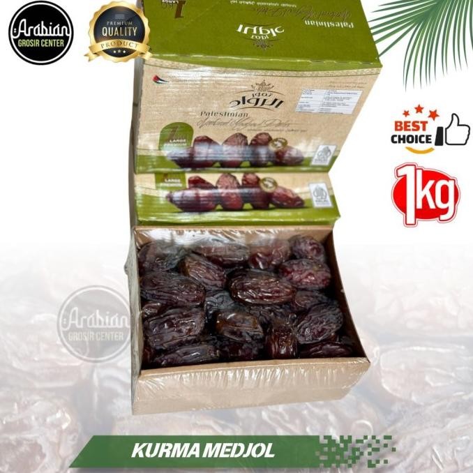 

KURMA MEDJOOL PALESTINA JUMBO 1KG AL-ROWAD | MEDJOL / MEDJOUL 1 KG