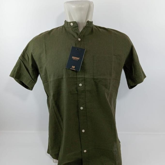 Koko Pria Dewasa Lengan Pendek Polos Scotch&Co/ Kemeja Koko Branded Modern Fit Astridstore4