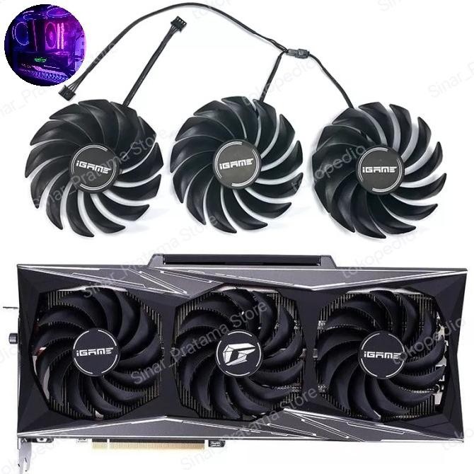 BARU FAN VGA COLORFUL RTX 3060 3070 3080 3090 IGAME VULCAN 90MM 4PIN
