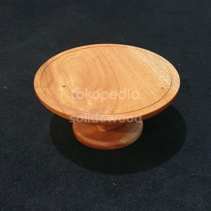 Rin Cake Stand Kayu 20Cm 22Cm 24Cm 26Cm Tatakan Display Kue