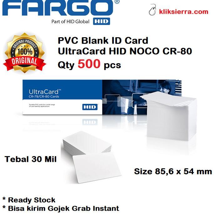 

Promo FARGO Kartu PVC Blank ID Card HID UltraCard NOCO CR79 CR80 30Mil 500ea COD