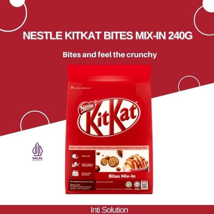 

NEW PRODUK NESTLE KITKAT BITES MIX-IN 240 G/CEMILAN COKLAT WAFER ORIGINAL, HALAL !!!!!