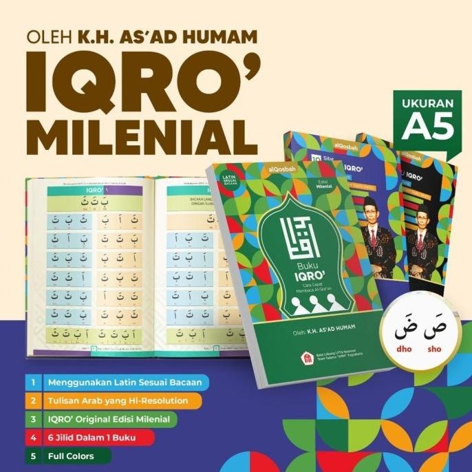 READY STOCK IQRO MILENIAL CUSTOM NAMA DAN FOTO | IQRO MILENIAL GRATIS TULIS NAMA 