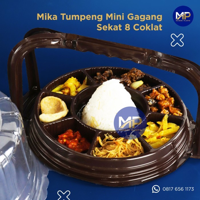 [GROSIR 1DUS] Mika Tumpeng Gagang Sekat 8 20cm / Tumpeng Mini Sekat