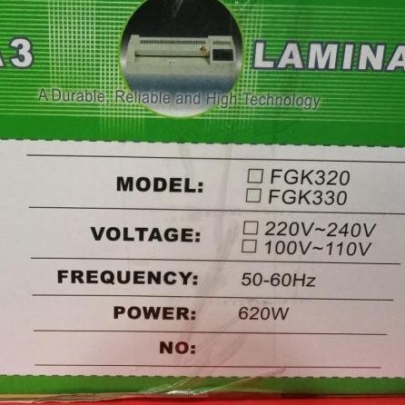 Promo Mesin Laminating A3 FGK 330 COD