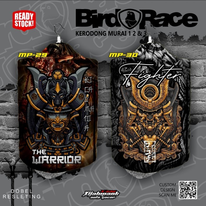 Kerodong MURAI BATU Motif Krodong SANGKAR murai batu (3)