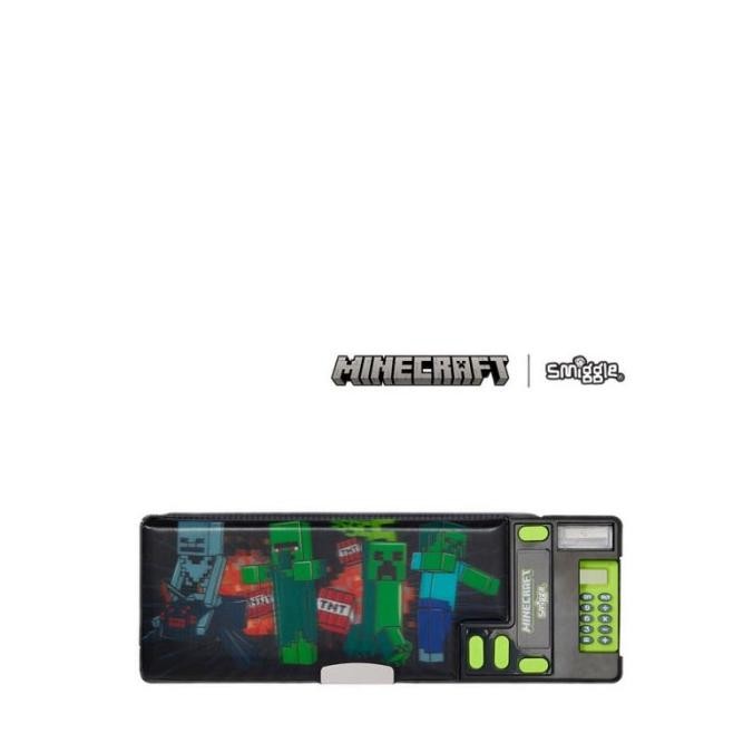 

Terlaris Smiggle Minecraft Pop Out Pencil Case Black- Igl449827Blk Ready Stok