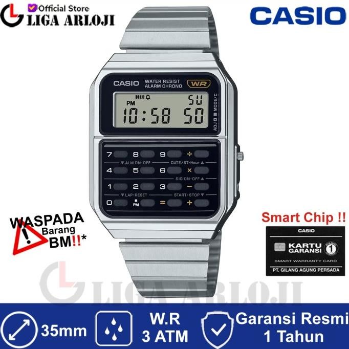 

CASIO CA-500WE-1ADF Jam Tangan Calculator / Kalkulator CA500 CA500WE