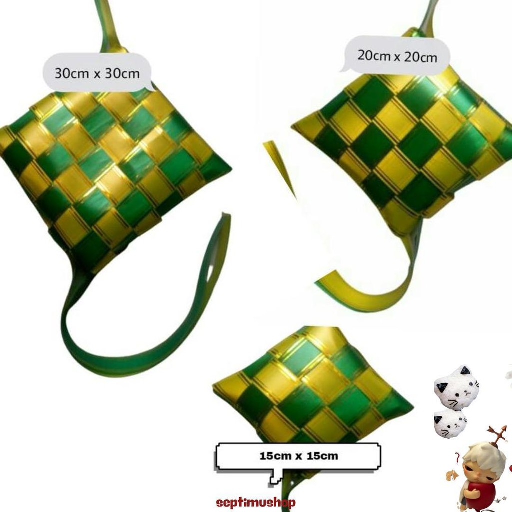 

Hiasan Ketupat Hijau Lebaran Jumbo Pita Plastik Dekorasi Sale