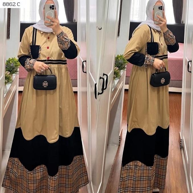 Gamis Semut | Midi Semut | Dress Semut | Dress Katun Original
