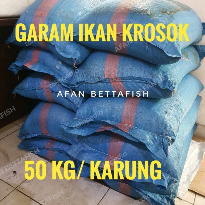 GARAM IKAN 50 KG / GARAM KROSOK/ GARAM KASAR NON YODIUM 50KG PERKARUNG