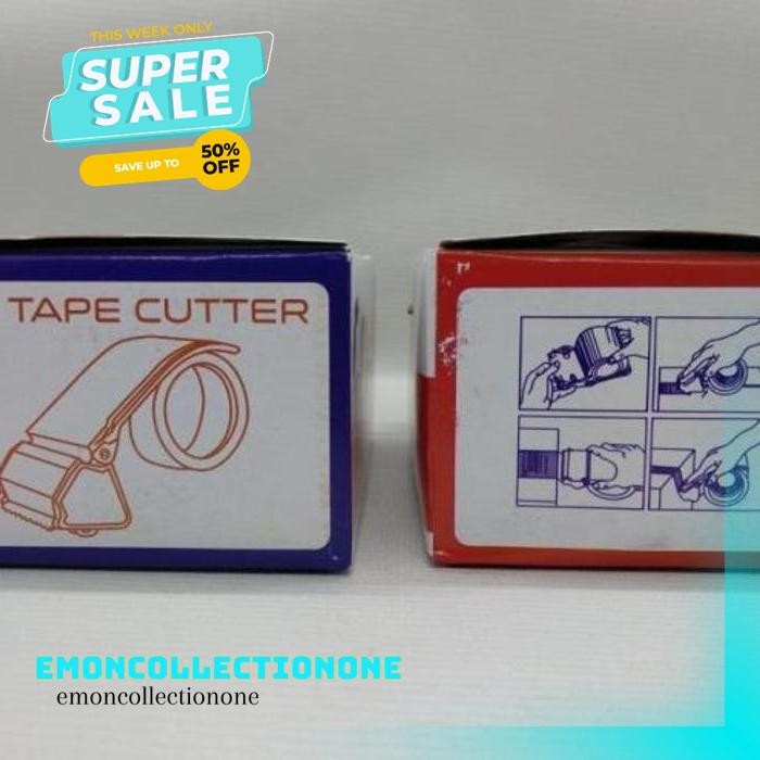 

CUTTER ALAT POTONG LAKBAN 48MM 2 INCH TAPE DISPENSER TAPE BESAR 2" PRODUK PILIHAN