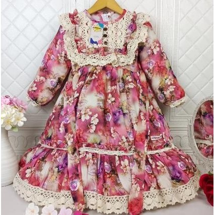 Baju Muslim Anak Perempuan Gamis Vintage Elizabeth Novitaasni3
