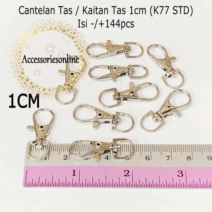 Cantelan Tas / Kaitan Tas / Id Card 1 Cm (K77 Std) Pergross Nkl