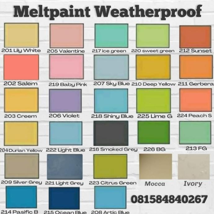 ( Ready Stok ) Meltpaint Weatherproof 20Kg Original