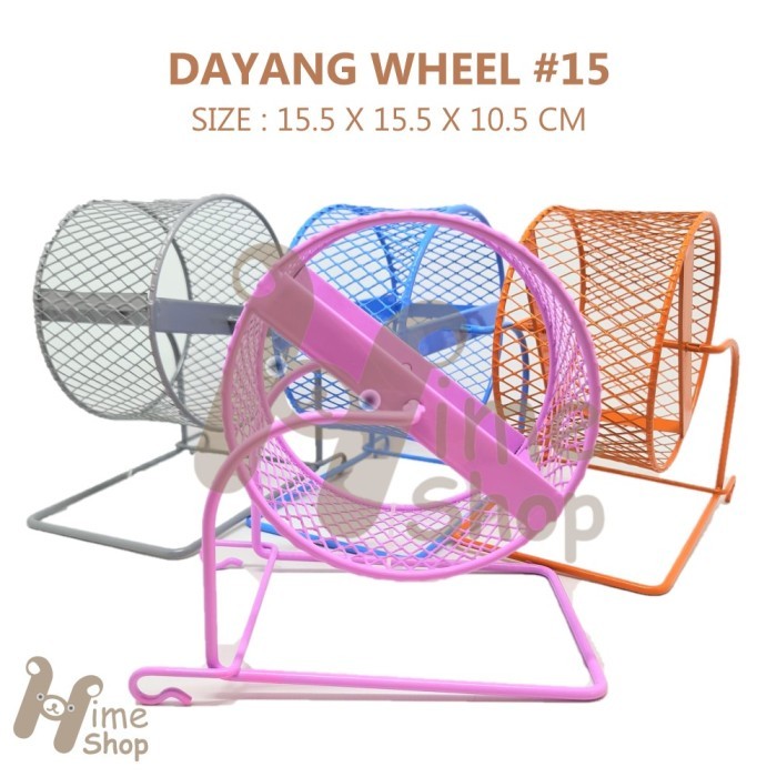 TERBARU DaYang Jogging Wheel 15 Mainan Roda Putar Besi Running Hamster Gerbil BISA GOSEND