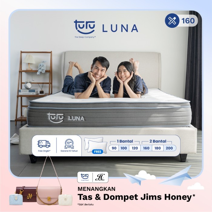 Kasur Busa Premium Turu Luna Plush Top Natural Latex Ukuran 160X200