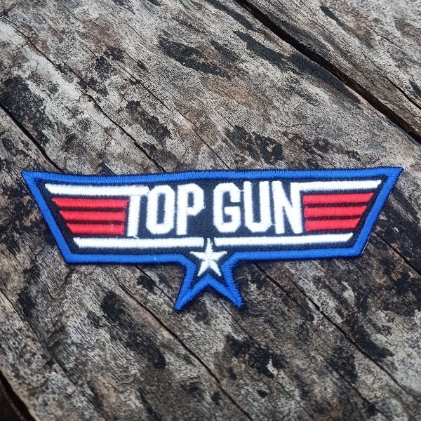 Bordir Topgun TOMCAT Pesawat Emblem Jaket Jeans Parka Rompi Tas Vespa
