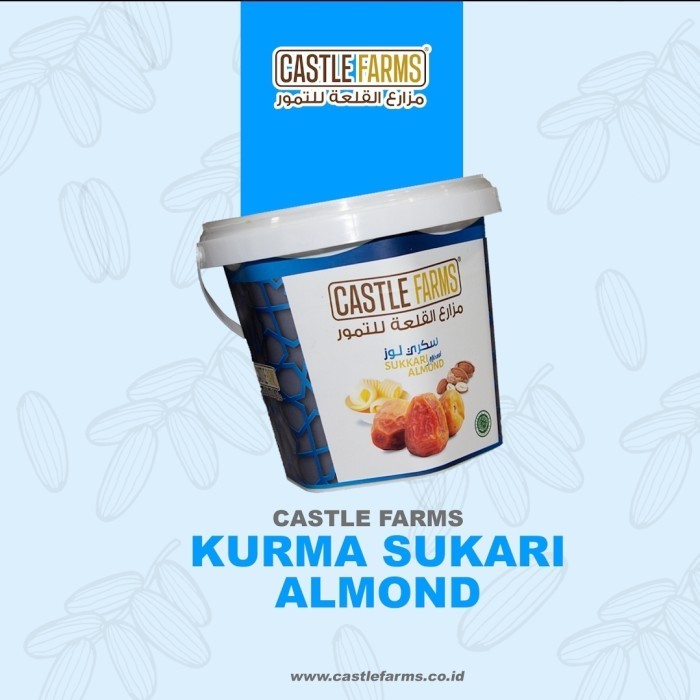 

Kurma Sukkari Mixed Almond 850 Gr - Castlefarms