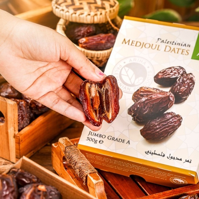 

Kurma Medjool Ariha JUMBO 500gr ASLI PALESTINA Medjol Medjoul