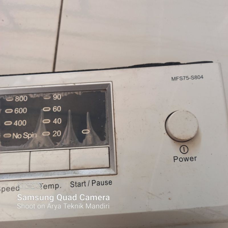Modul PCB MFS75-S804 MFS75 Original Sparepart PCB Mesin Cuci Front Liading Copotan