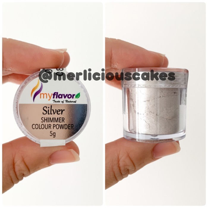 

'+'+'+'+] My Flavor Silver Lustre Dust Powder Halal