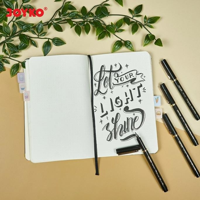 

MELAYANI FAKTUR PAJAK! JOYKO CBP 332 CALLIGRAPHY BRUSH PEN SET SPIDOL KUAS KALIGRAFI