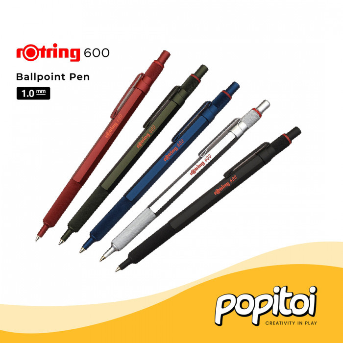 

ROtring 600 Series Ballpoint Pen 1.0 mm Pulpen Metal