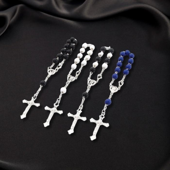 Gelang Rosario Salib Bunda Maria - Gelang Rosario Pria - Gelang Rosario Wanita - Gelang Rosario